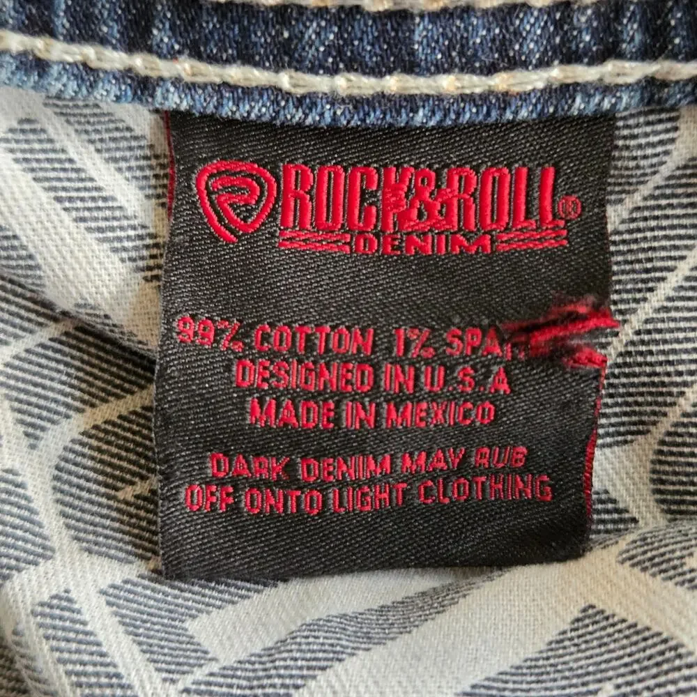 Rock&Roll denim Double Barrel Stackable relaxed mens bootcut jeans 30X30
